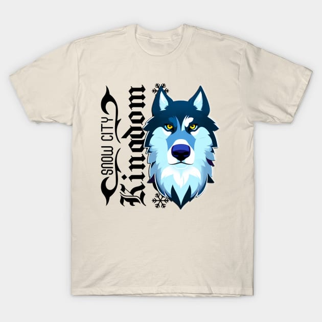 snow city kingdom Wolf 2 T-Shirt by BiG HueB